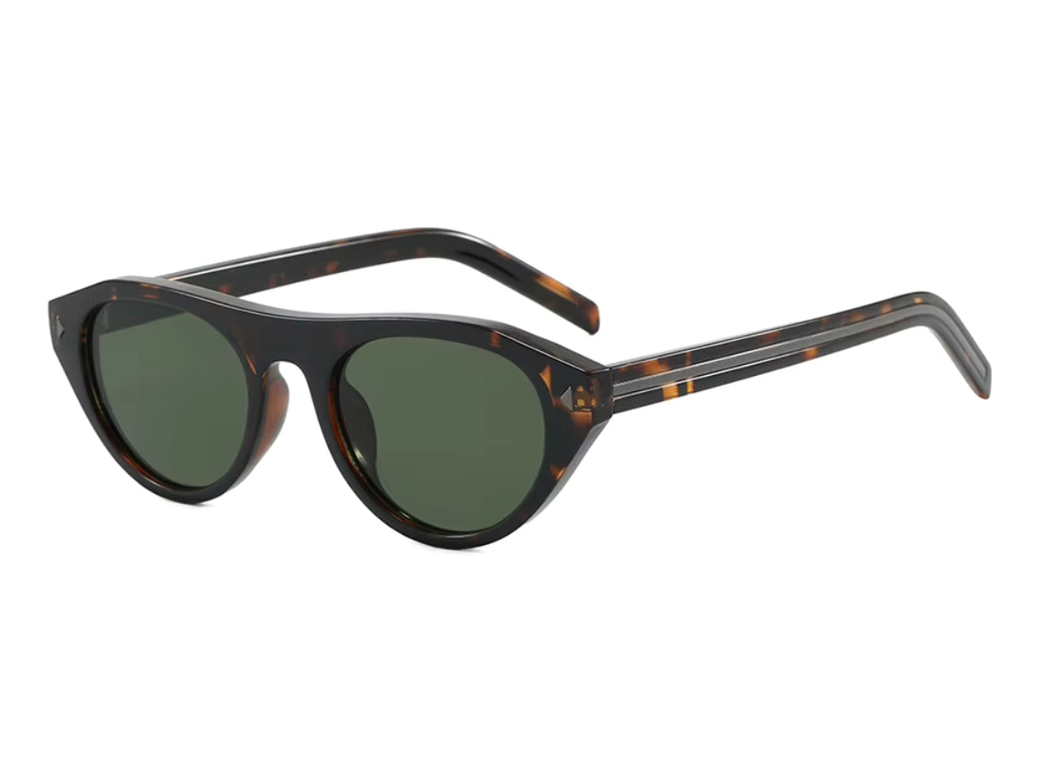 NUKA - Tiger Print Frame - Green Lens
