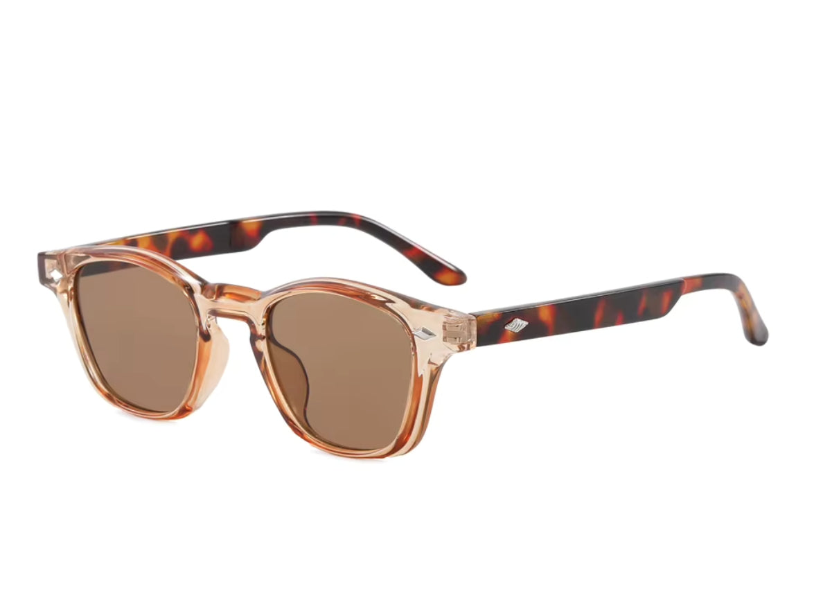 SOLIS - Crystal Champagne Frame - Brown Lens