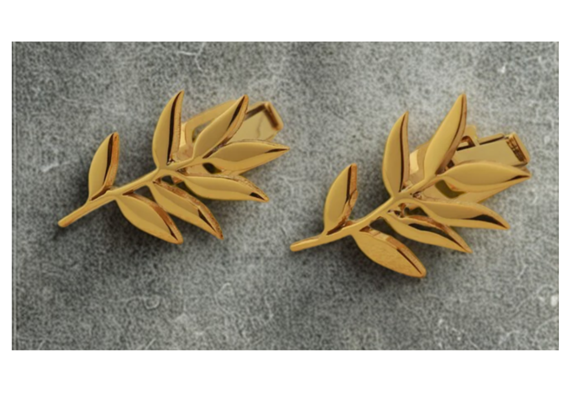 Leaf Pattern - Cufflink