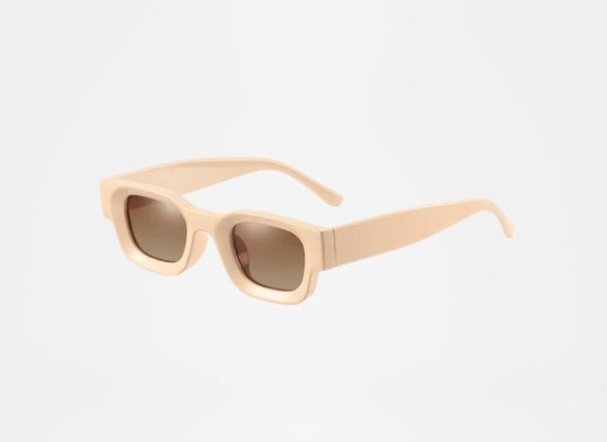 Beige Frame Squared - Brown Lens