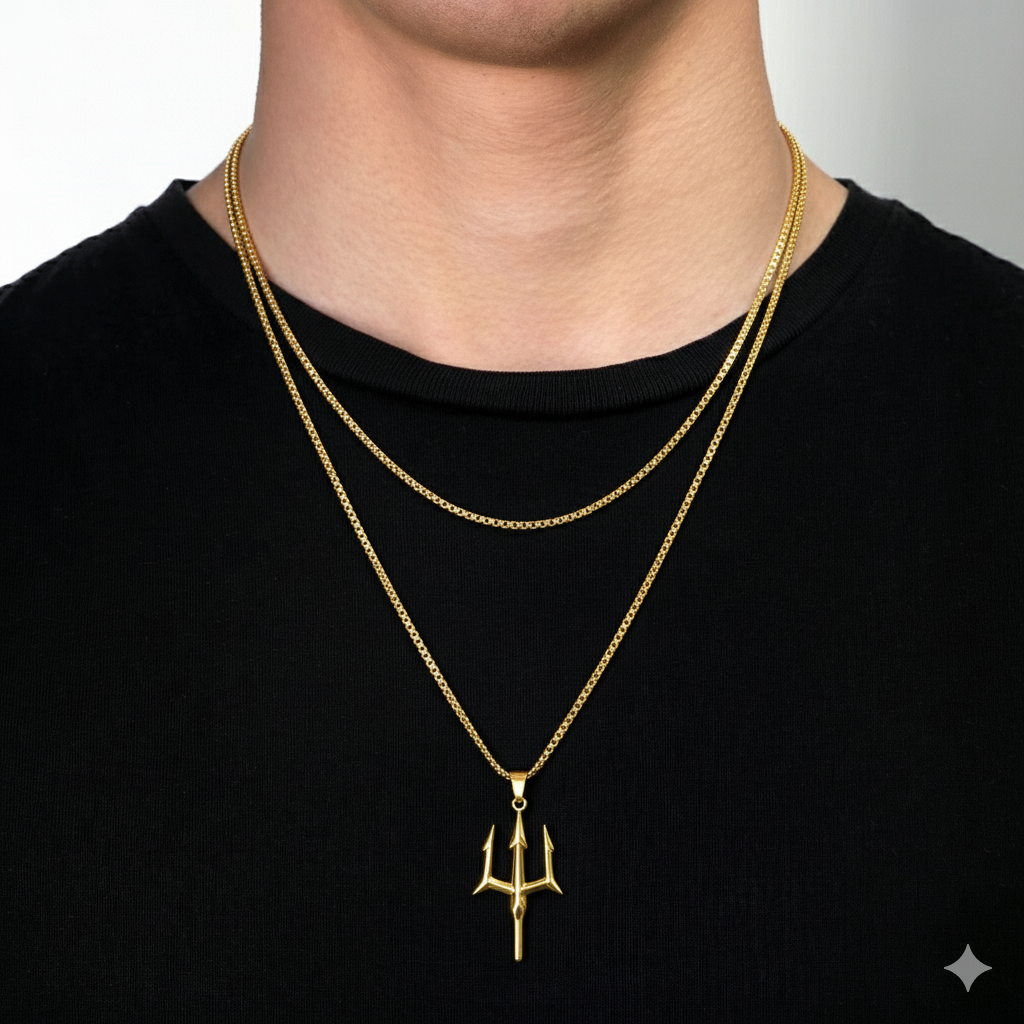 PO$IDEN Necklace - 18K Gold Plated - Set of 2 PCS