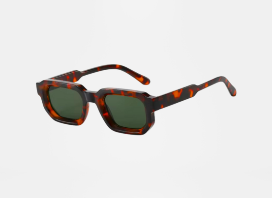 Tiger Print Frame - Green Lens 2024