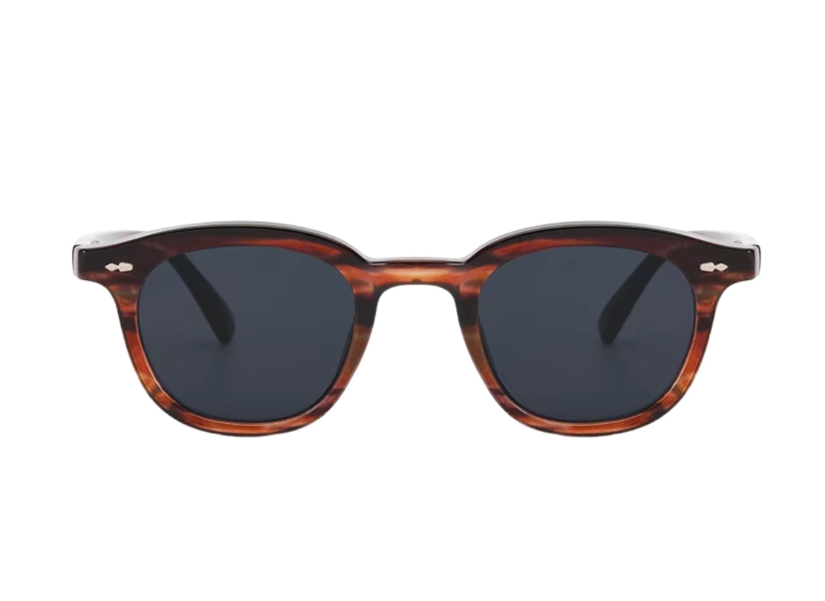 Noir - Wood Pattern Frame - Dark Grey Lens