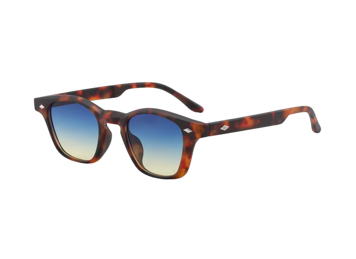SOLIS - Tiger Pattern Matt Frame - Degrade Blue Lens