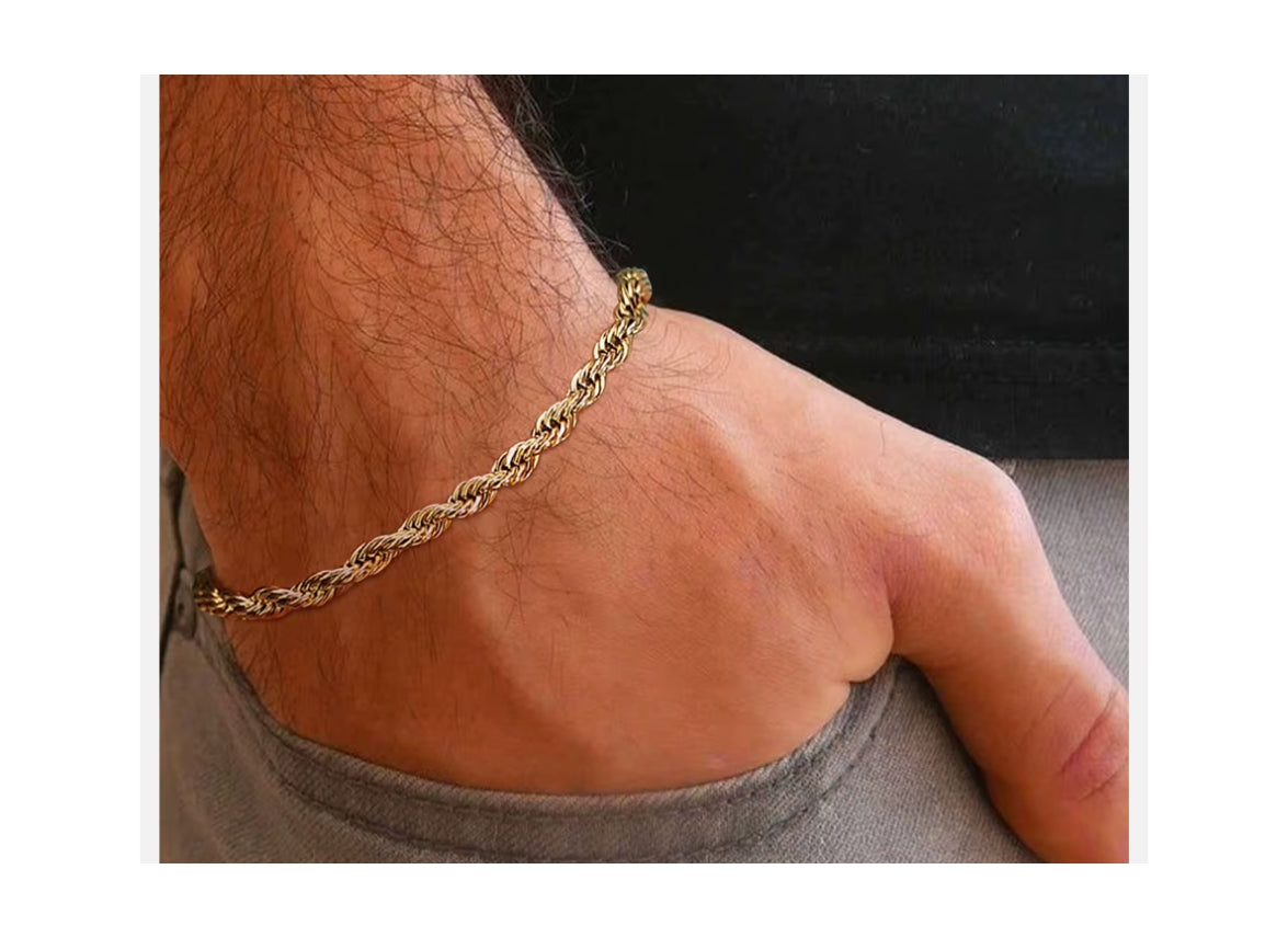 Twisted - 1 PC Bracelet - Stainless