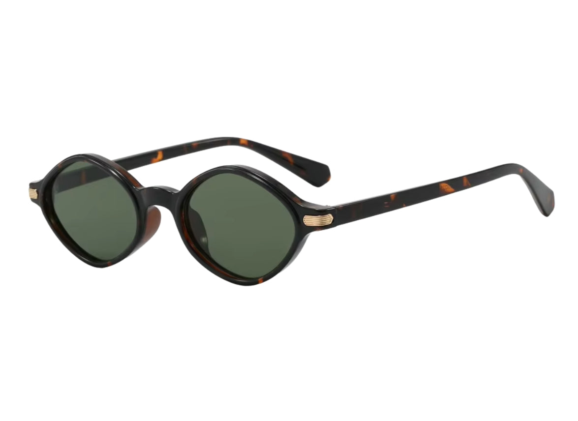 Virgo - Tiger Pattern Frame - Green Lens