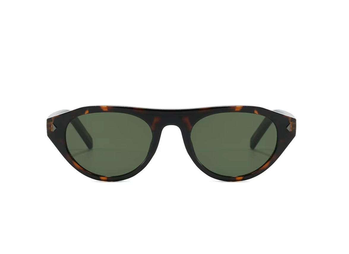 NUKA - Tiger Print Frame - Green Lens