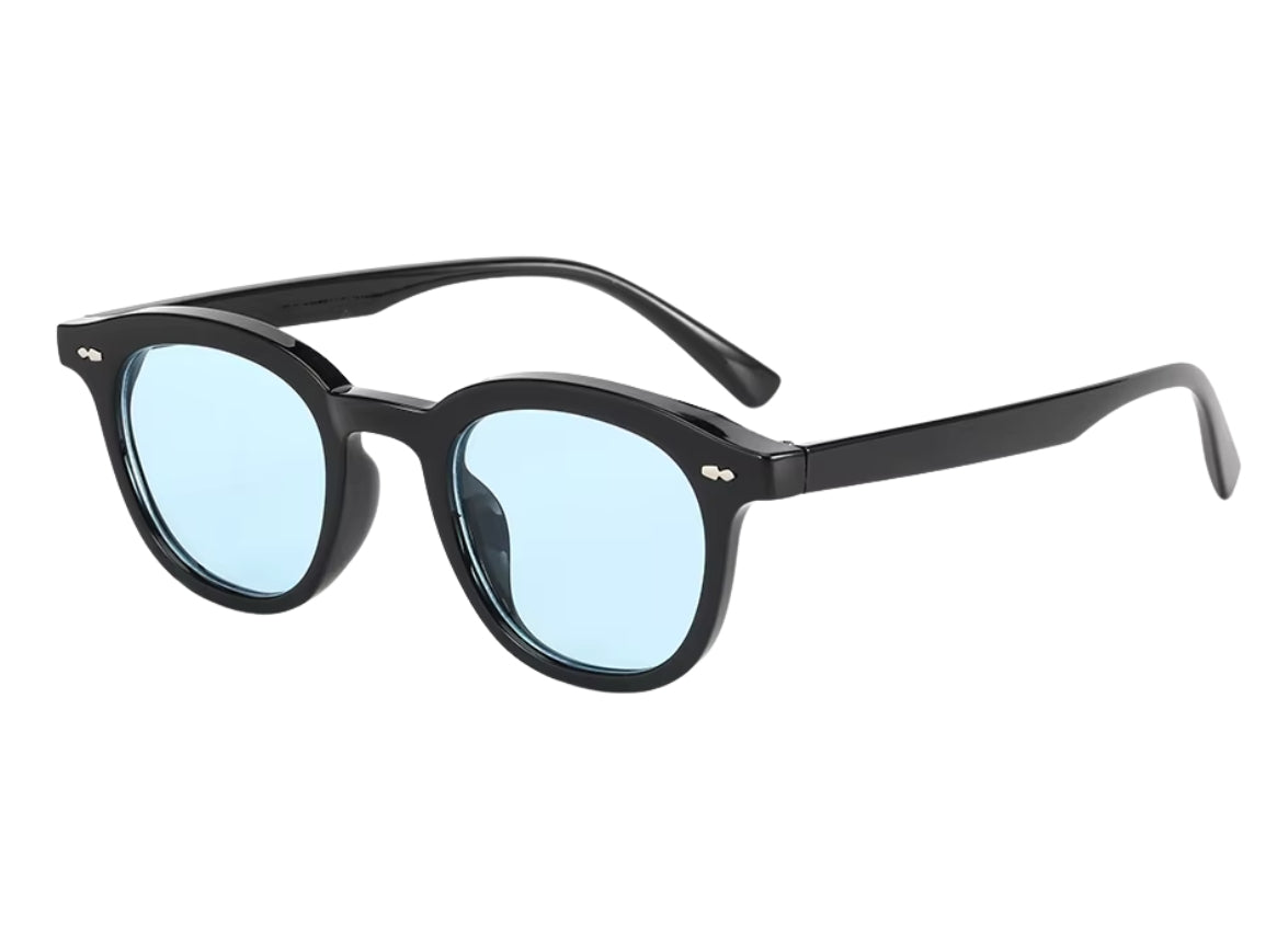 Noir - Black Frame - Blue Lens