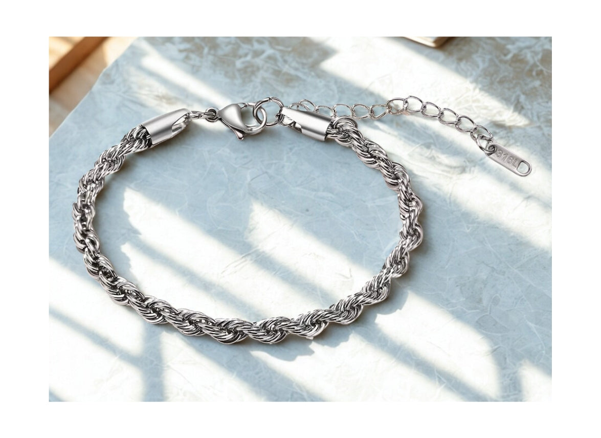 Twisted - 1 PC Bracelet - Stainless