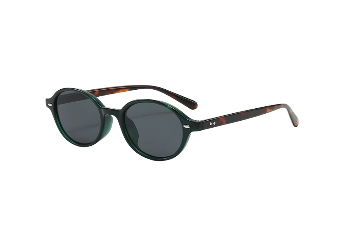 NOVA - Green Frame X Tiger Pattern Arm X Dark Grey Lens