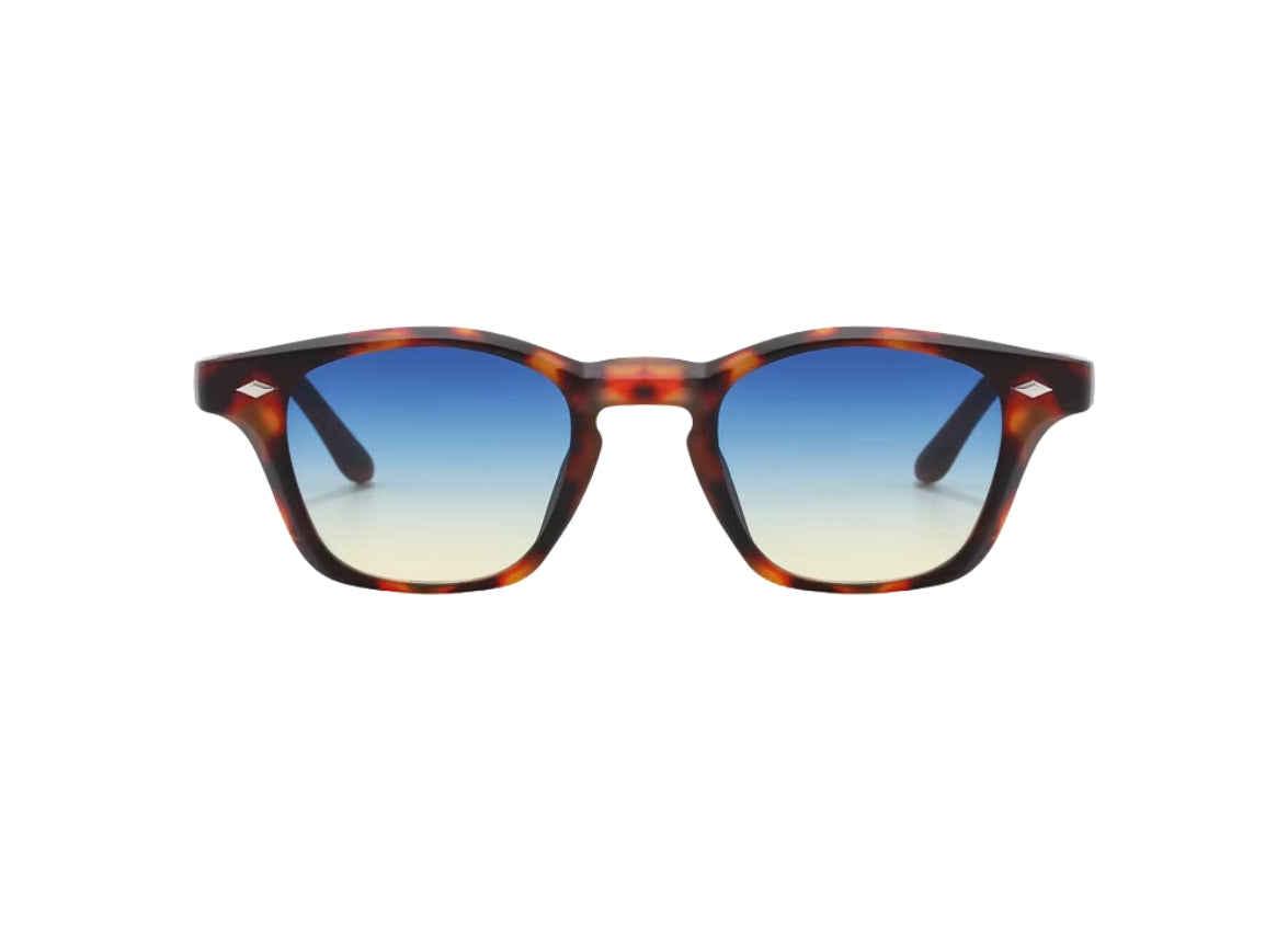 SOLIS - Tiger Pattern Matt Frame - Degrade Blue Lens