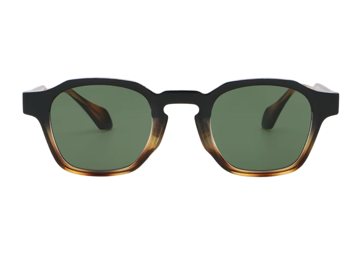 Surun - Tiger Pattern Frame - Green Lens