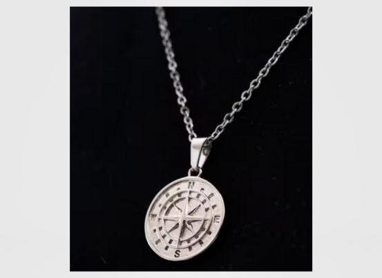 Sailor Compass Necklace - Stainless - Set of 2 PCS