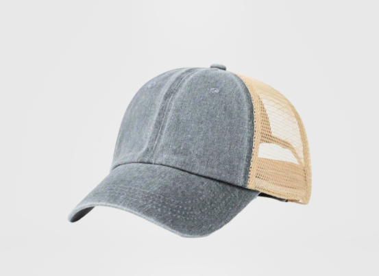 Mesh Baseball Cap - Light Grey
