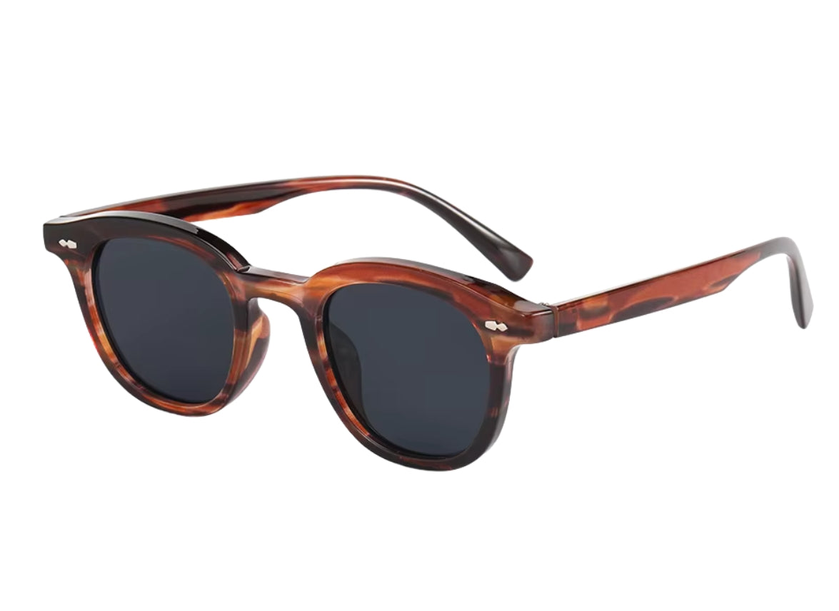 Noir - Wood Pattern Frame - Dark Grey Lens