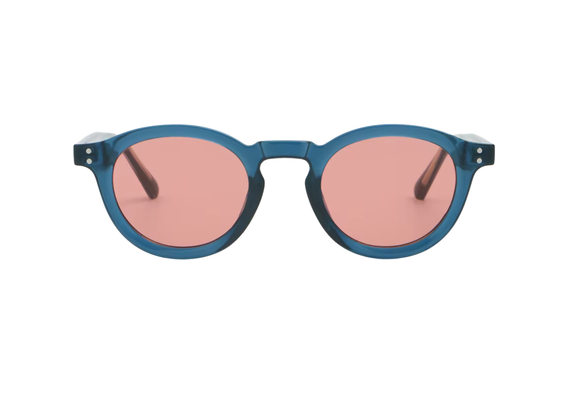 SERV Crystal Navy - Pink Lens Rounded Glasses - 2025