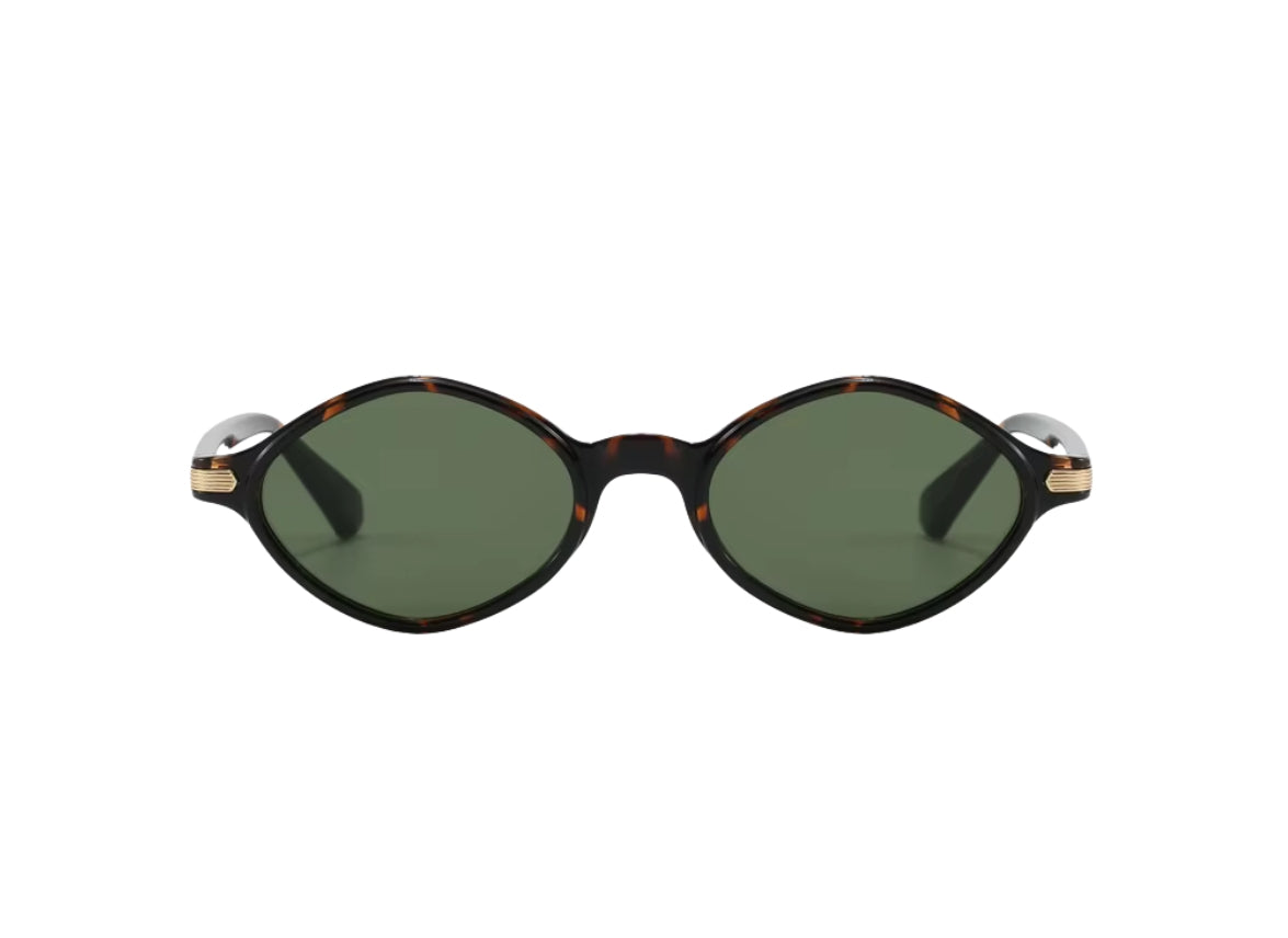 Virgo - Tiger Pattern Frame - Green Lens