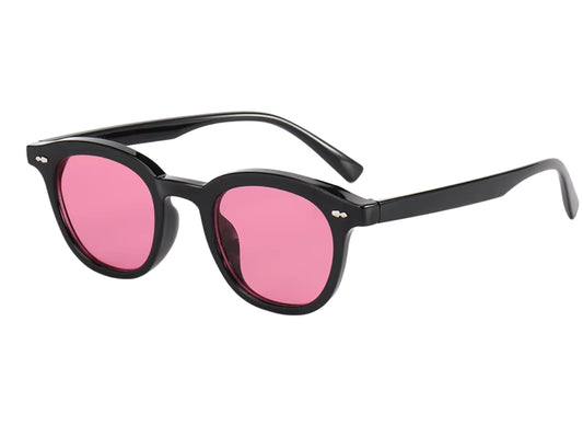 Noir - Black Frame - Pink Lens