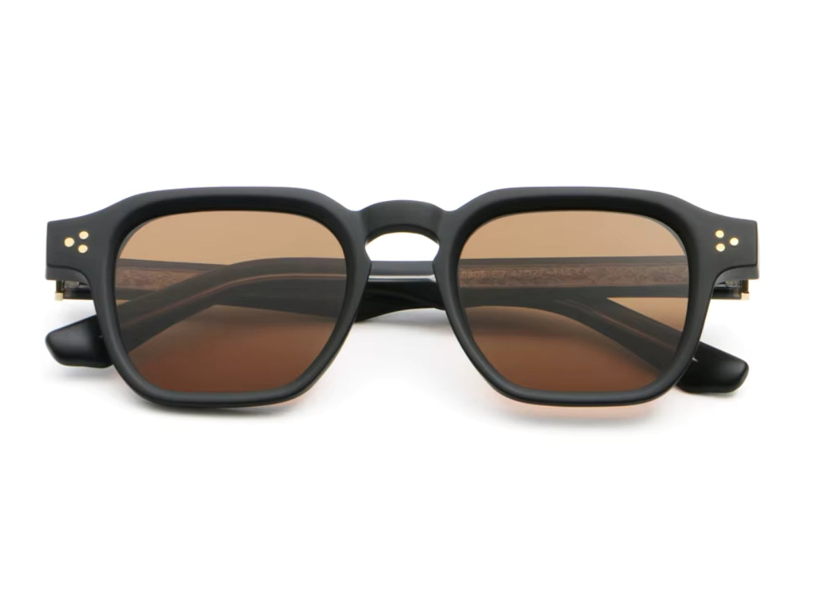 Vamos - Black Matte - Brown Lens