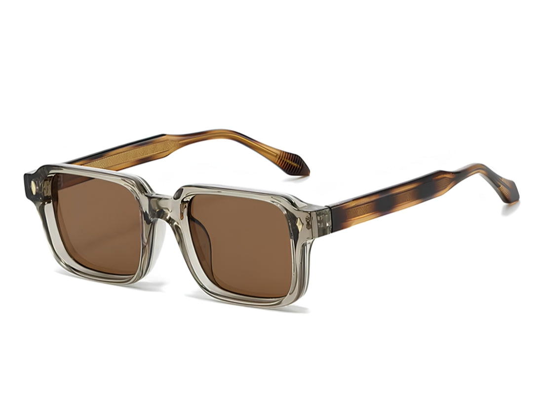 Sigma - Crystal Champagne Frame - Tiger Print Arm