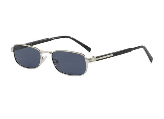 Gazal - Silver Frame - Black Lenses