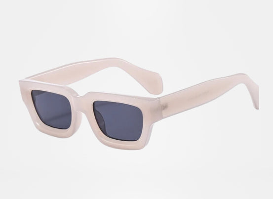 Bold Grey Frame - Dark Grey Lens - Retro Sunglass