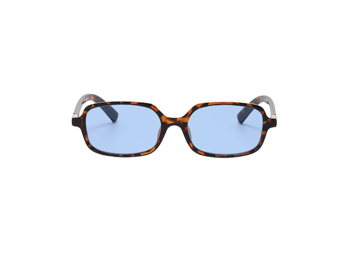 Cali - Tiger Pattern Frame - Light Blue Lens