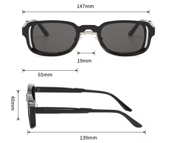 Azure- Black Frame - Creme Lens