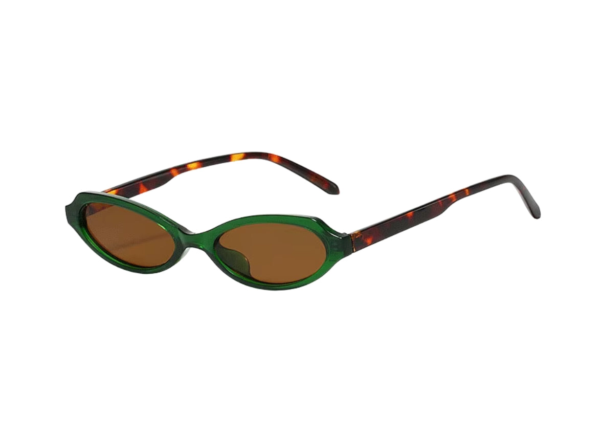 Specialist - Crystal Green Frame - Brown Lens - Tiger Print Arm