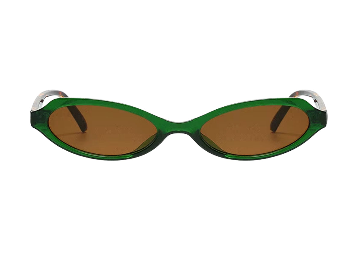 Specialist - Crystal Green Frame - Brown Lens - Tiger Print Arm