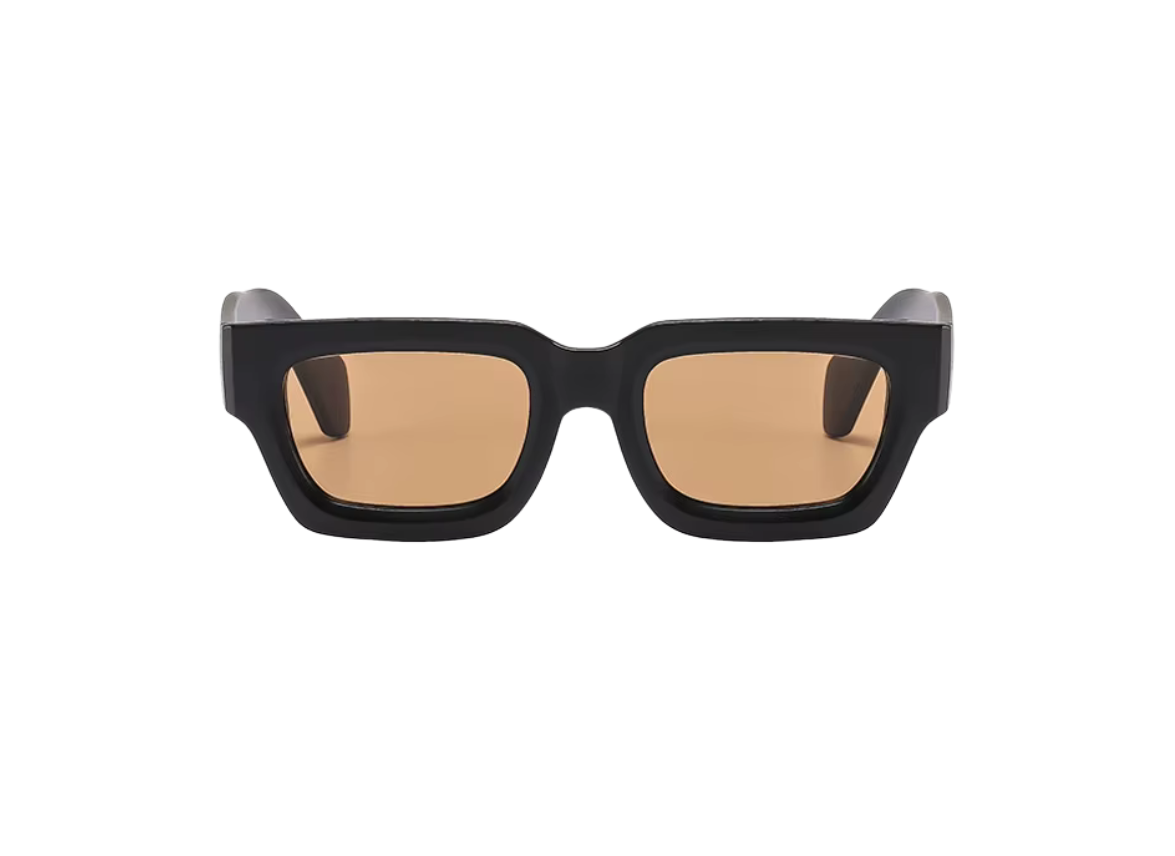 Retro - Black Matte Frame - Creme Lens