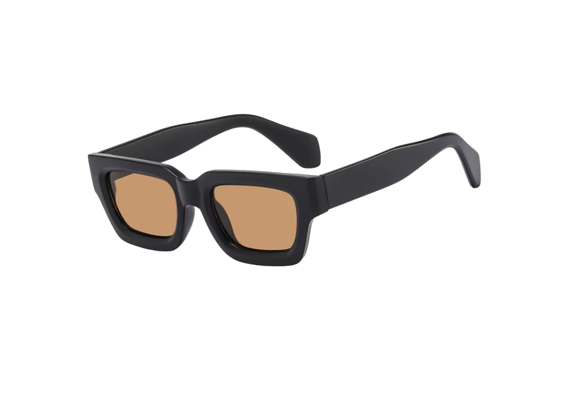 Retro - Black Matte Frame - Creme Lens
