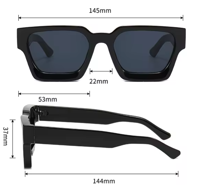 Twixit - Black Frame - Blue Lens