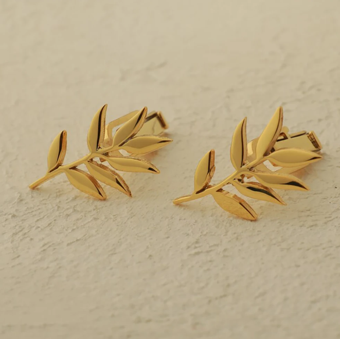 Leaf Pattern - Cufflink