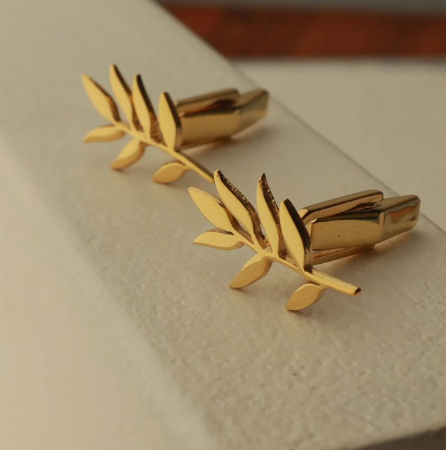 Leaf Pattern - Cufflink