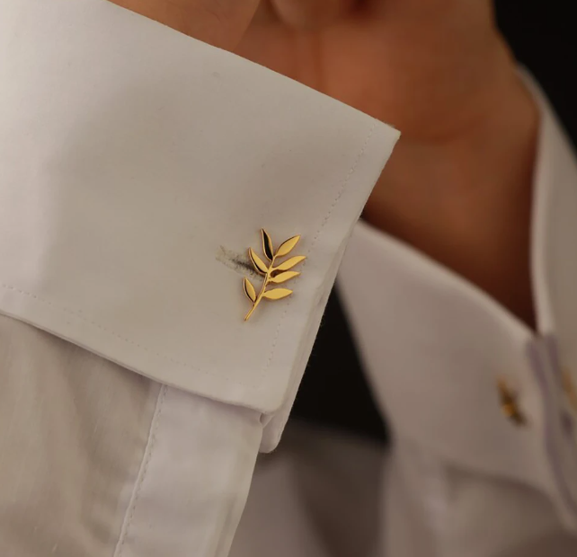 Leaf Pattern - Cufflink
