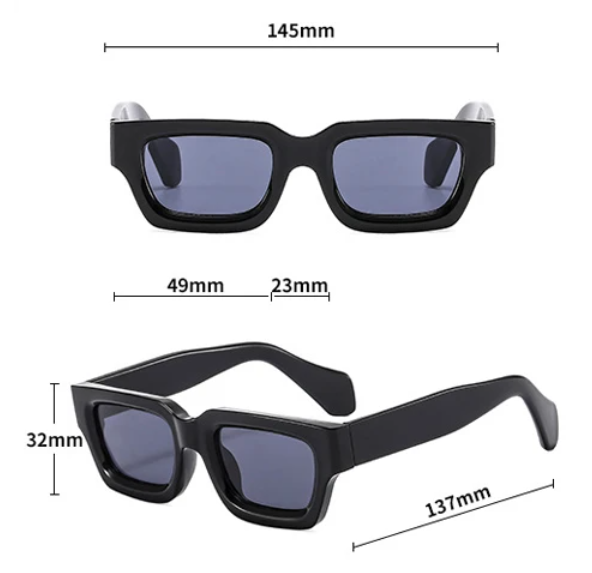 Retro - Tiger Pattern Frame - Green Lens