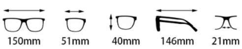 SERV Black Frame - Light Blue Lens