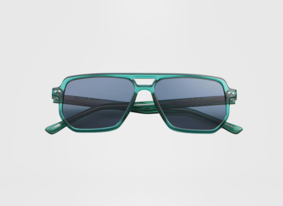 The Skyline - Crystal Turquoise Frame - Dark Grey Lens - 2025