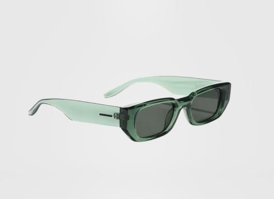 Twirl - Crystal Green Frame - Dark Grey Lens