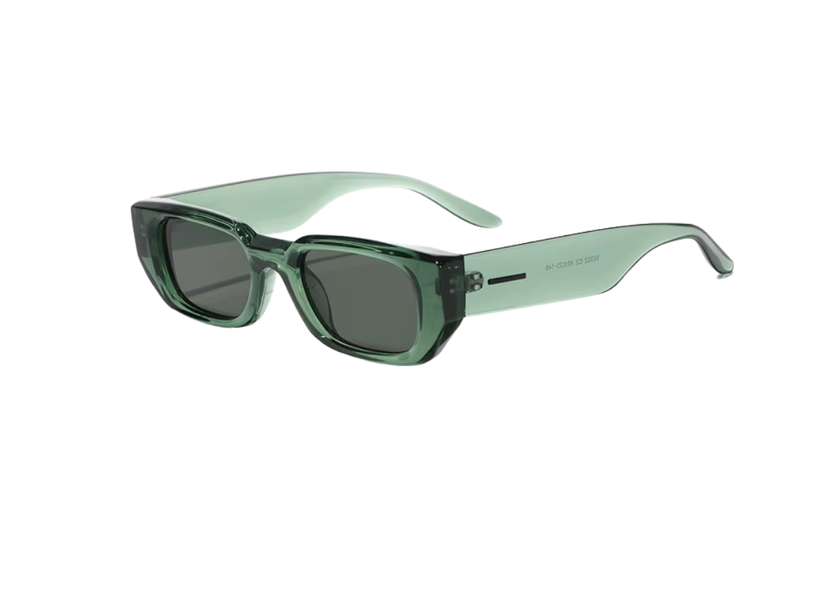 Twirl - Crystal Green Frame - Dark Grey Lens